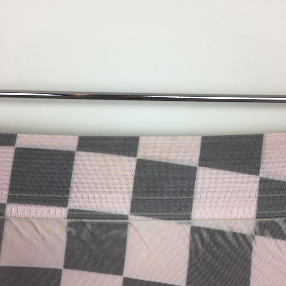 TROSMAN abstract checkerboard skater skirt SZ 2 - Picture 6 of 8
